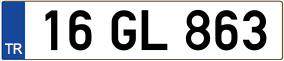 Trailer License Plate